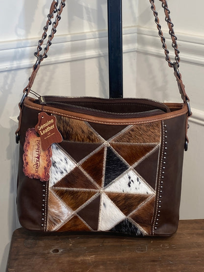 TRINITY RANCH GENUINE LEATHER HAIR ON COWHIDE