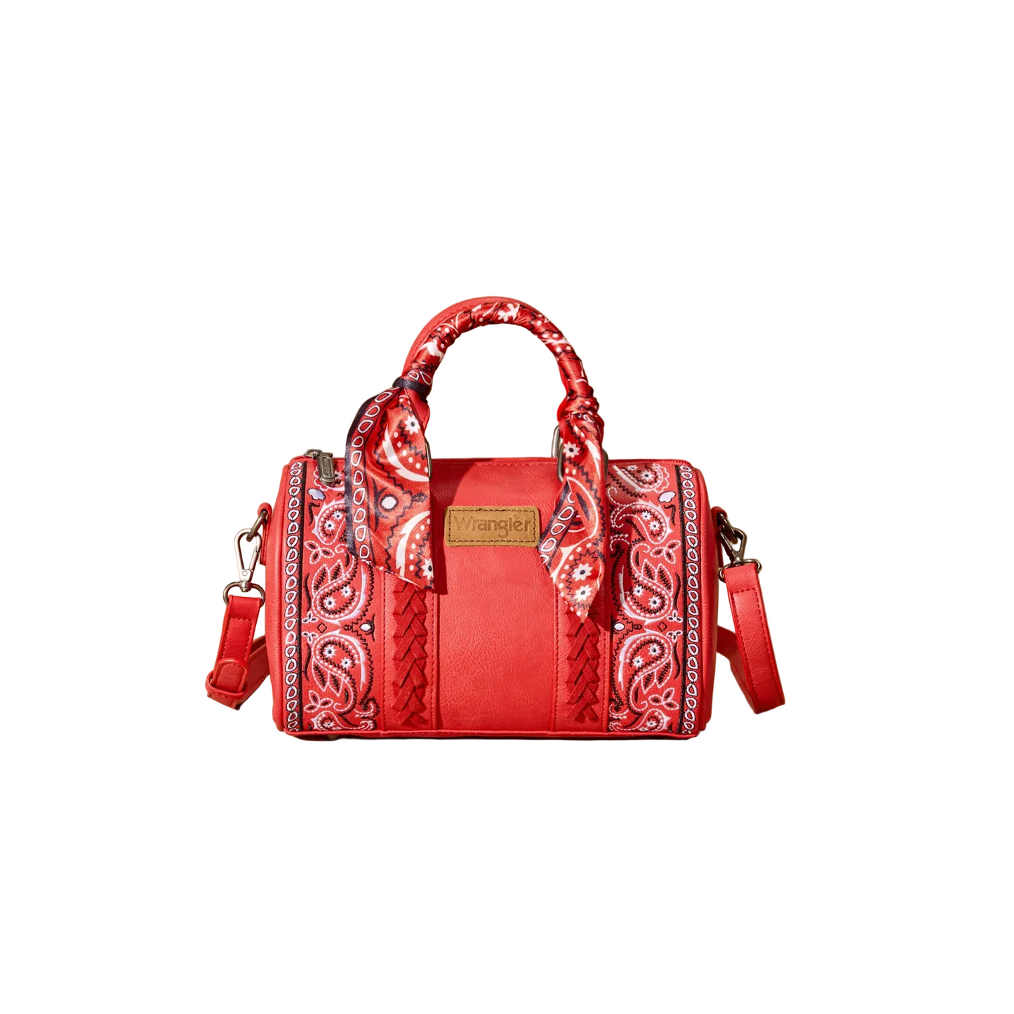 Bandana Paisley Print Barrel Crossbody