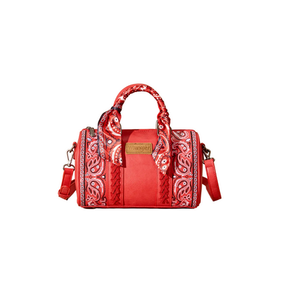 Bandana Paisley Print Barrel Crossbody