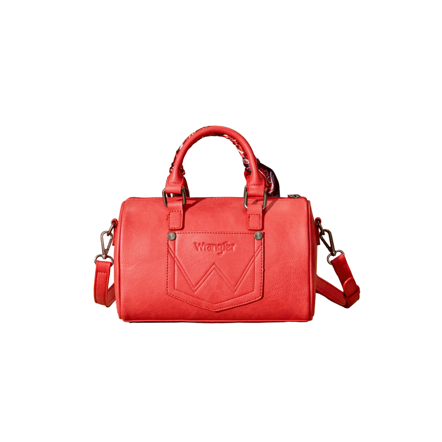 Bandana Paisley Print Barrel Crossbody